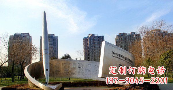 合肥精美且精致的不锈钢钢笔雕塑