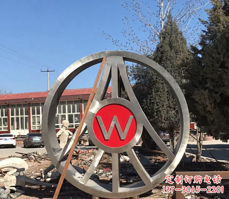 合肥精美的不锈钢圆球字母景观雕塑