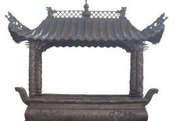 合肥古典庙宇香炉铜雕