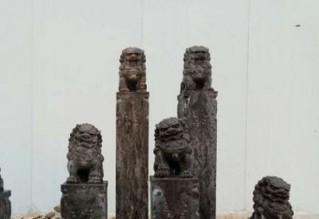 合肥复古风格拴马桩雕塑
