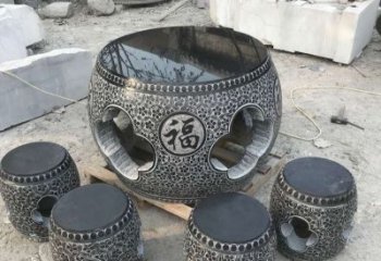 合肥特大型福字桌凳石雕