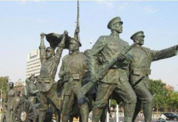 合肥纪念革命先烈的战士雕塑