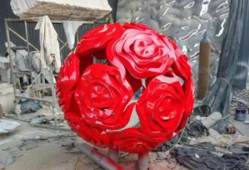 合肥优雅柔美的玫瑰雕塑