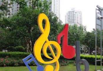 合肥不锈钢音符雕塑-引领您的心情旋律
