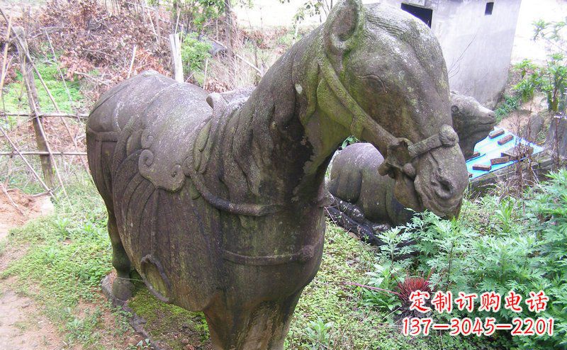 合肥公园抽象马动物铜雕