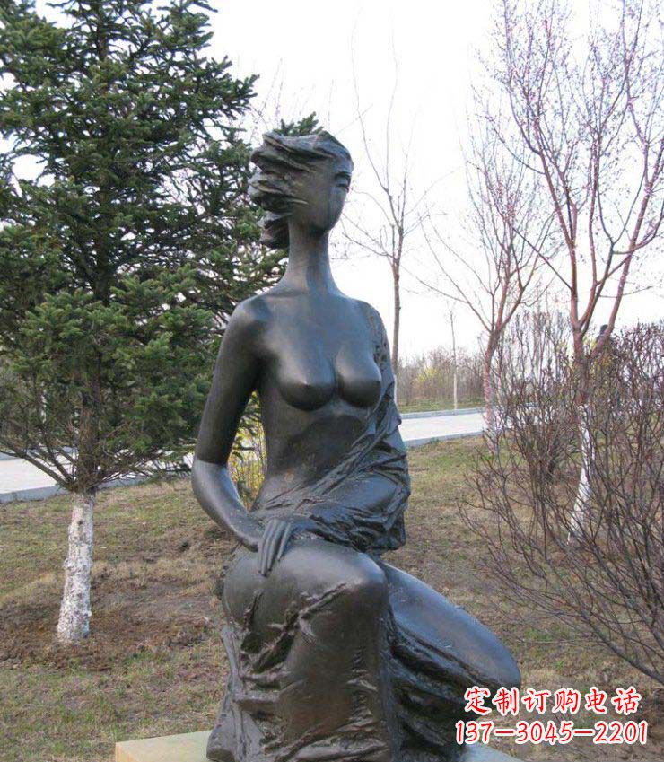 合肥庄重美丽的女人铜雕塑