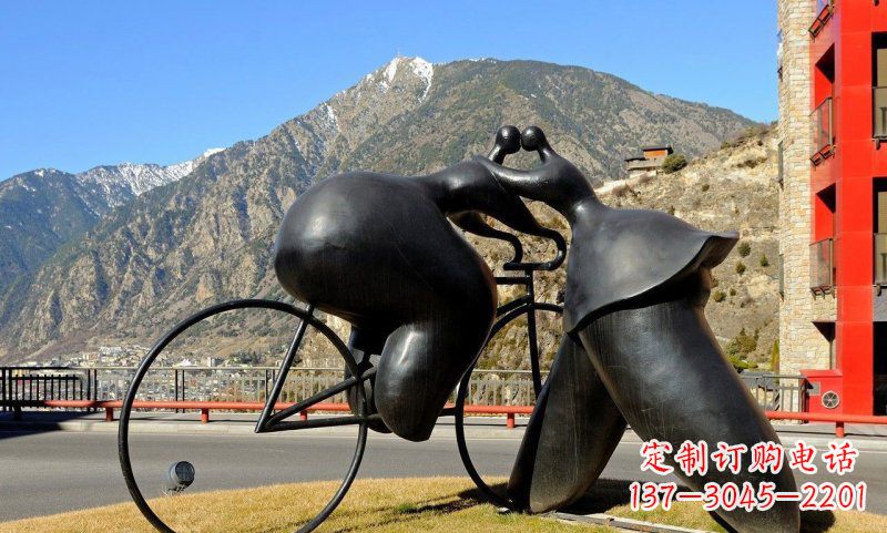 合肥铸铁自行车雕塑