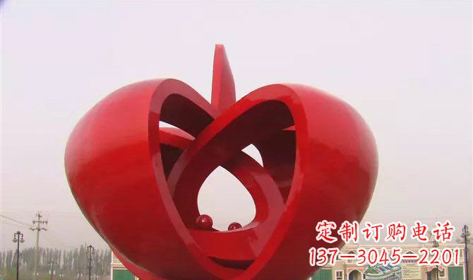 合肥果实不锈钢雕塑