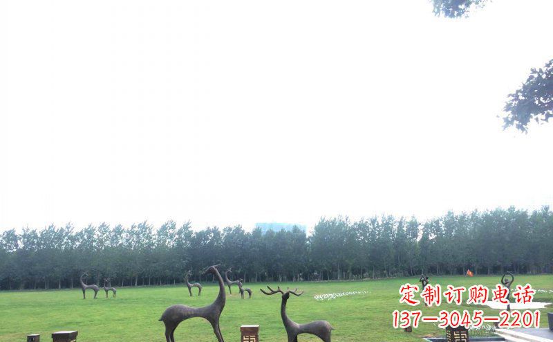 合肥定制铜动物雕塑 – 小鹿