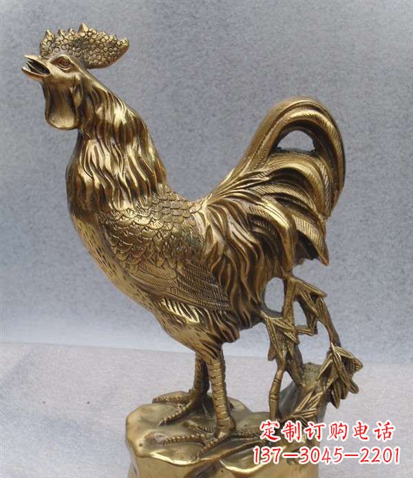 合肥经典公鸡铜雕