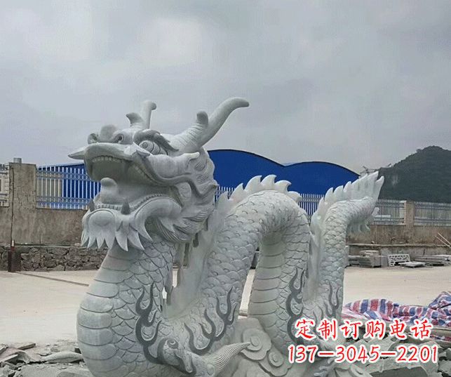 合肥大理石生肖龙景观石雕