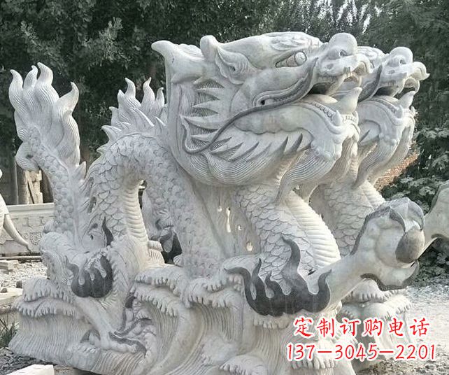 合肥优雅古典大理石生肖龙雕塑