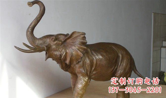 合肥优雅大象招财铜雕