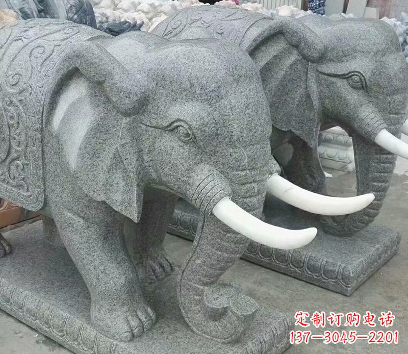 合肥象征力量的大理石大象雕塑