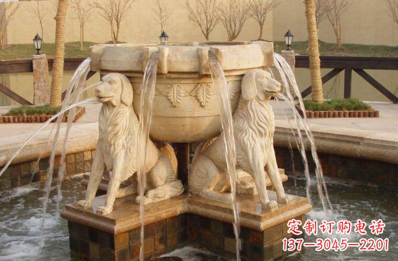 合肥喷泉狗石雕