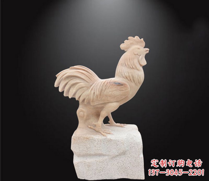 合肥公园动物公鸡石雕