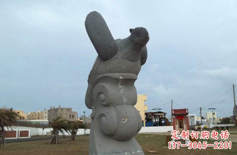 合肥公园动物海龟石雕