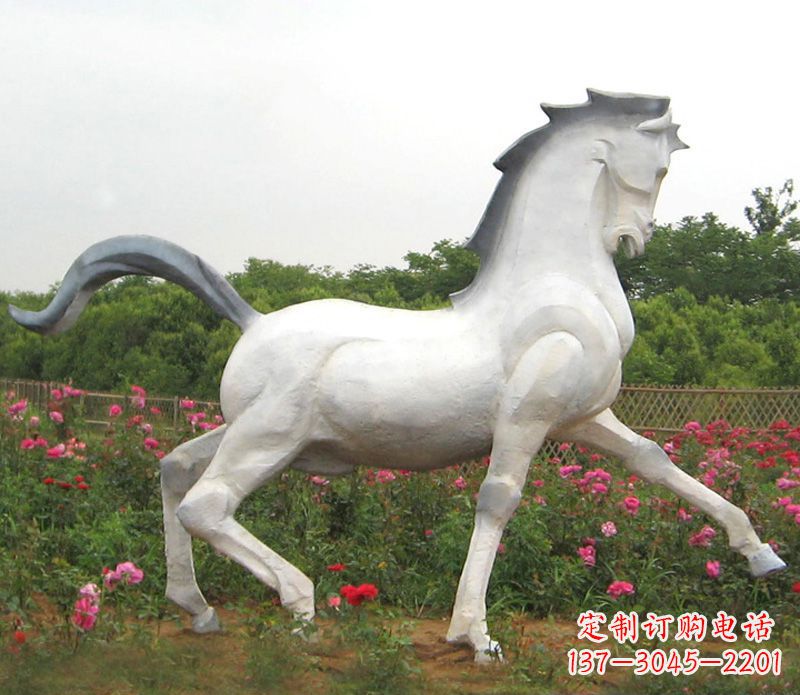 合肥公园动物石雕马