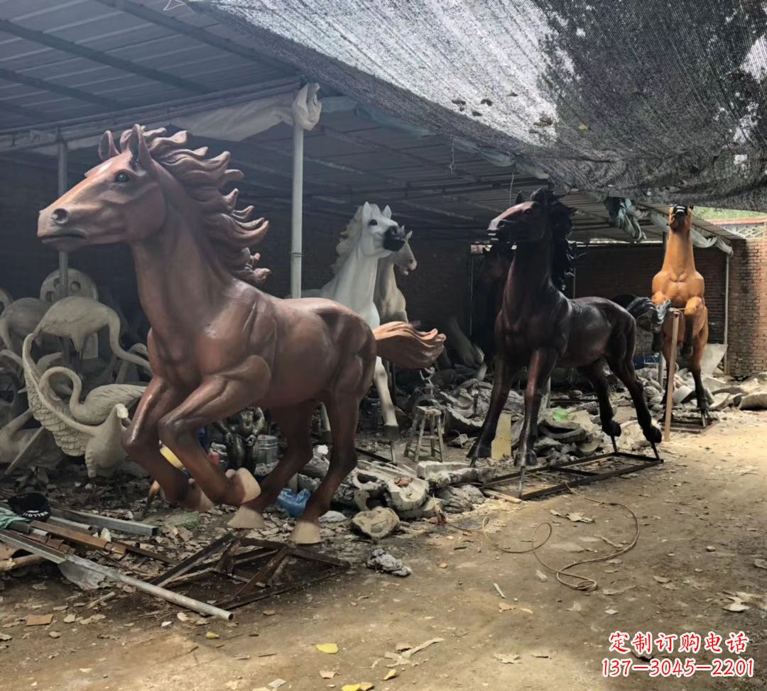合肥精美马头铜雕塑
