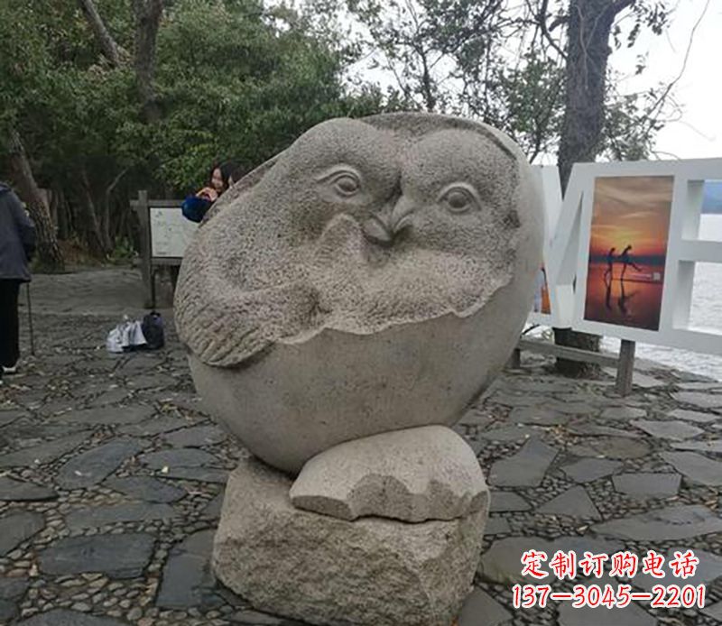 合肥中领雕塑 | 鸳鸯石雕精美定制