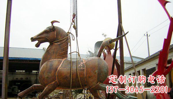 合肥公园仿古马动物铜雕