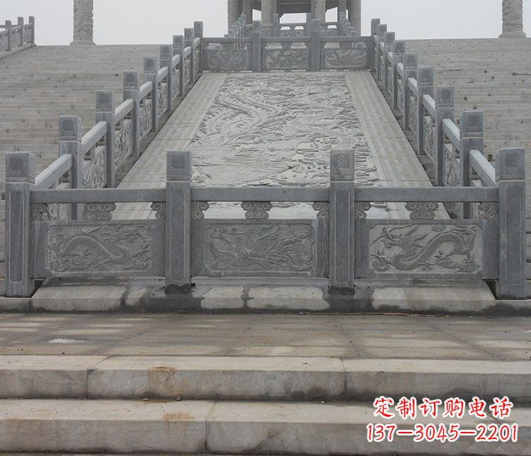 合肥公园仿古石栏板景观石雕 (6)