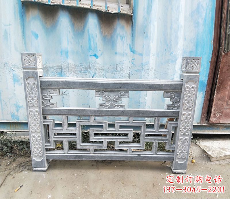 合肥公园仿古石栏板景观石雕 (7)