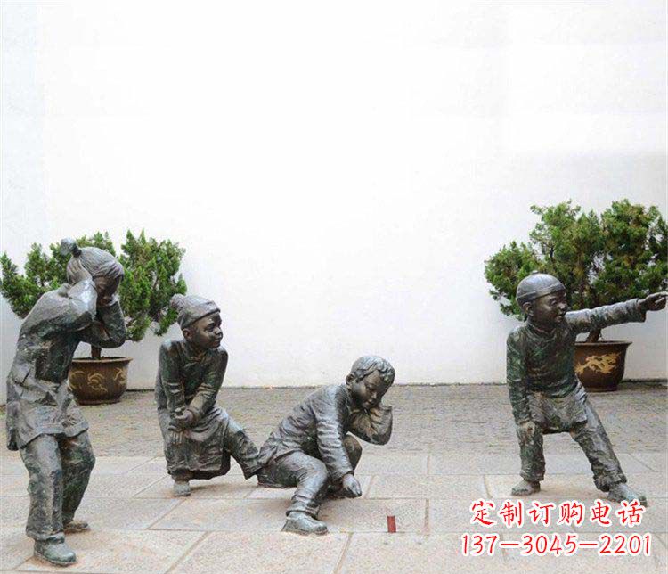 合肥愉悦童年,珍藏宝贝铜雕小孩
