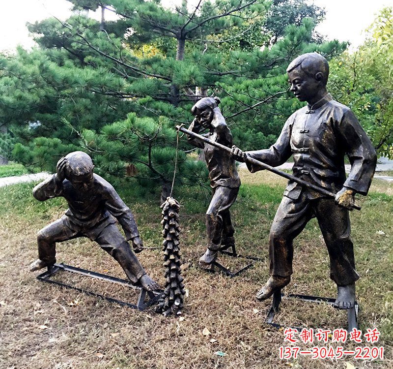 合肥优雅精致的儿童铜雕