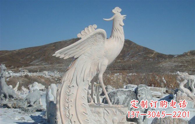 合肥公园凤凰石雕