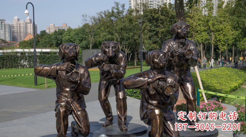 合肥公园装饰雕塑——可爱活泼的狗雕塑