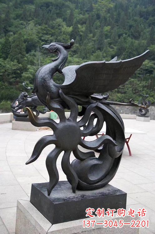 合肥天四灵朱雀神鸟雕塑——象征希望的贵族精神