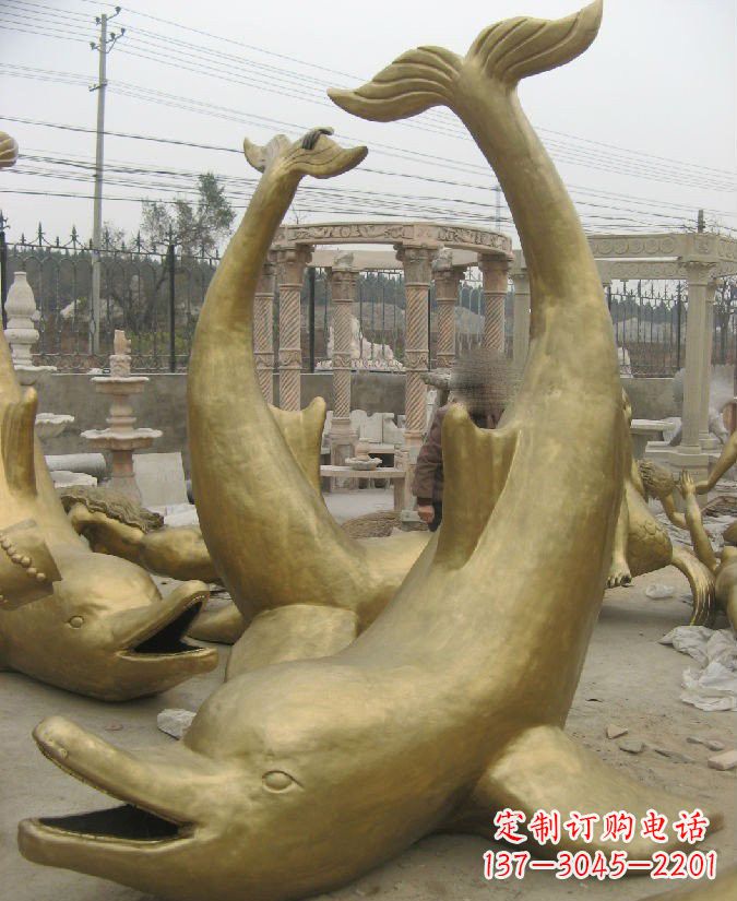 合肥海豚铜雕 精美装饰