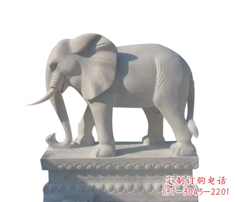 合肥优质汉白玉大象动物石雕