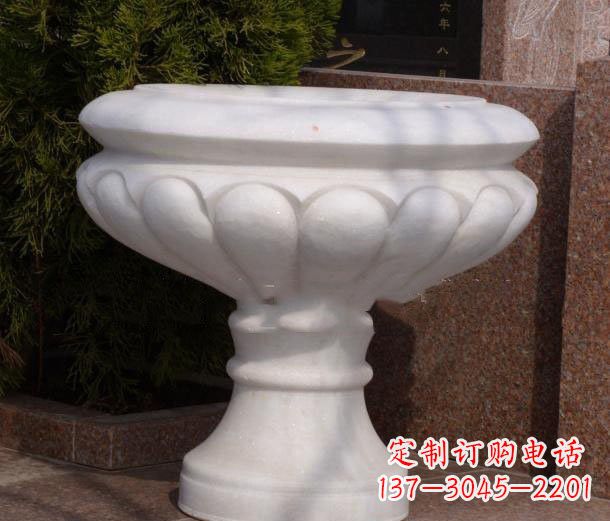 合肥公园汉白玉花盆石雕