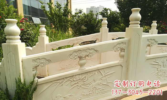 合肥精美汉白玉石拱桥雕塑