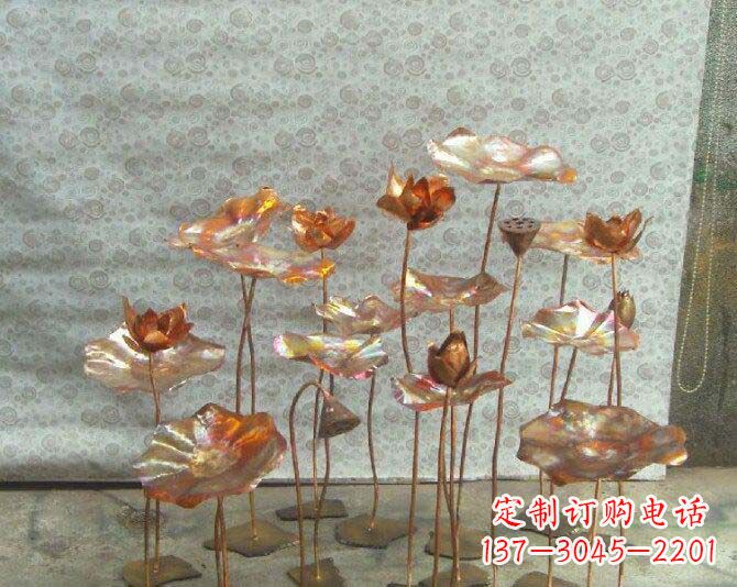 合肥荷花风情铜雕