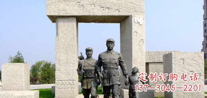 合肥纪念红军的铜雕制品