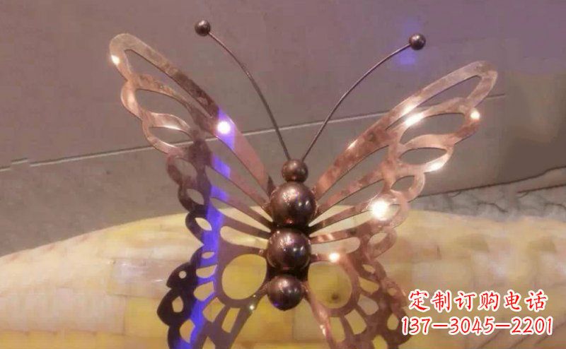 合肥公园蝴蝶不锈钢雕塑