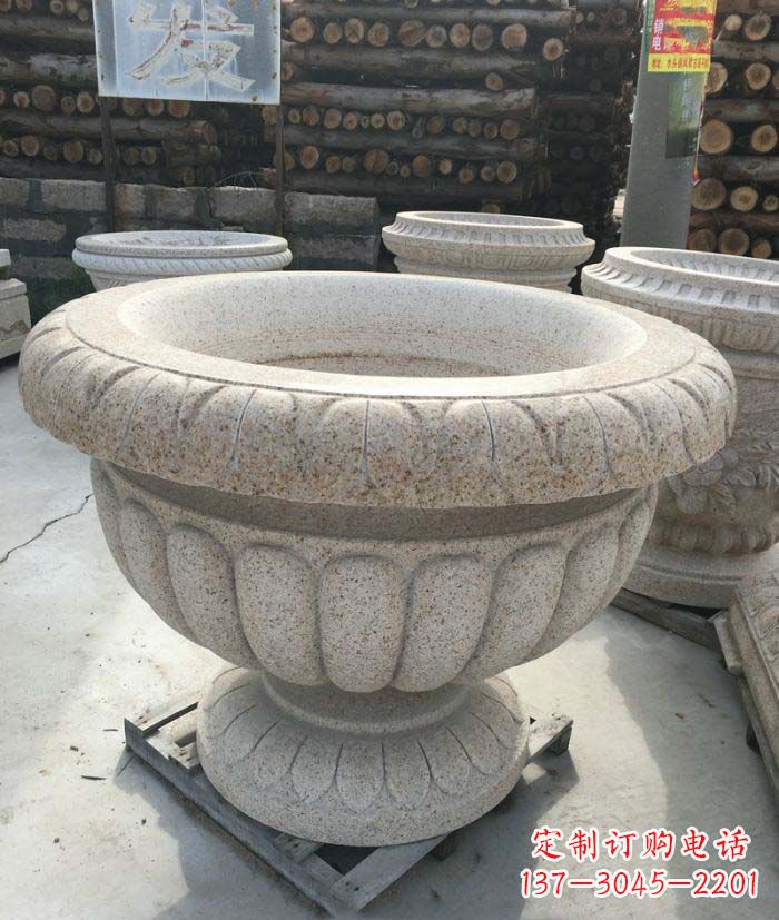 合肥高质量大理石花盆石雕