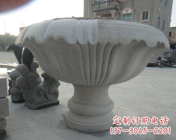 合肥高端大理石花盆雕塑