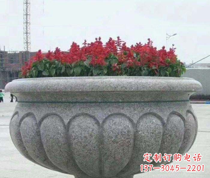 合肥精美大理石花盆雕塑