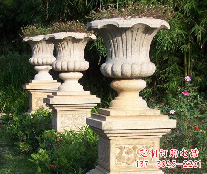 合肥高质量大理石花盆石雕