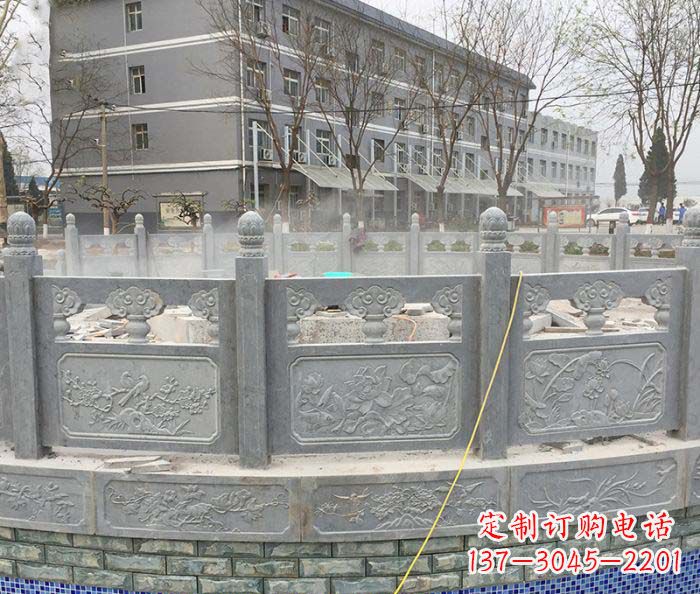 合肥公园景观大理石栏板雕塑