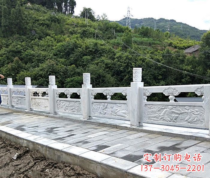 合肥专为公园景观定制的大理石栏板石雕