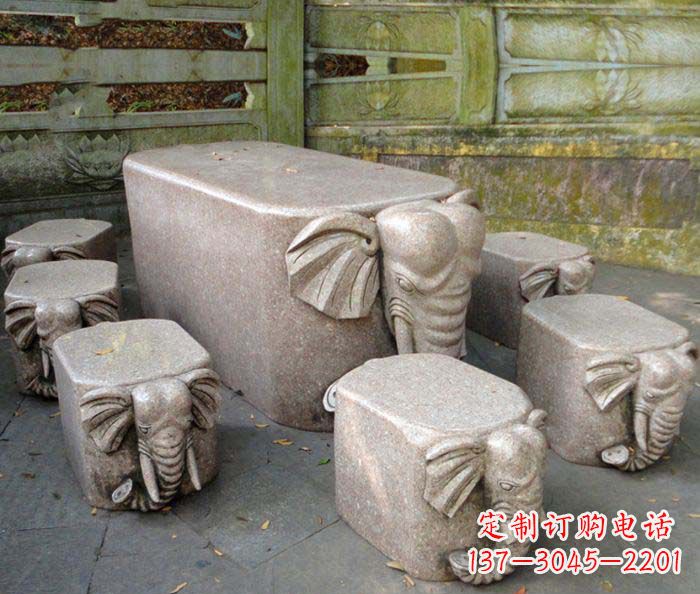 合肥精美小象大理石雕塑