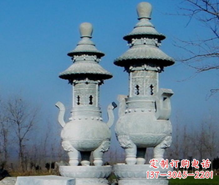 合肥公园景观仿古石雕香炉