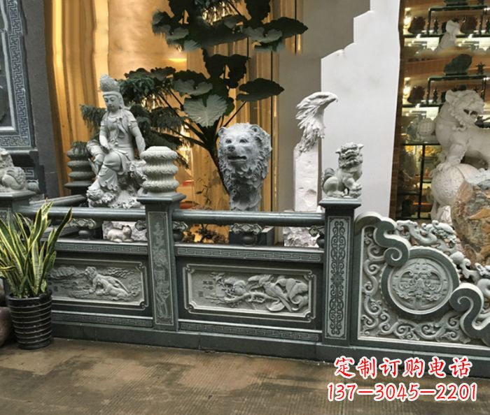 合肥公园景观仿古石栏板 (3)
