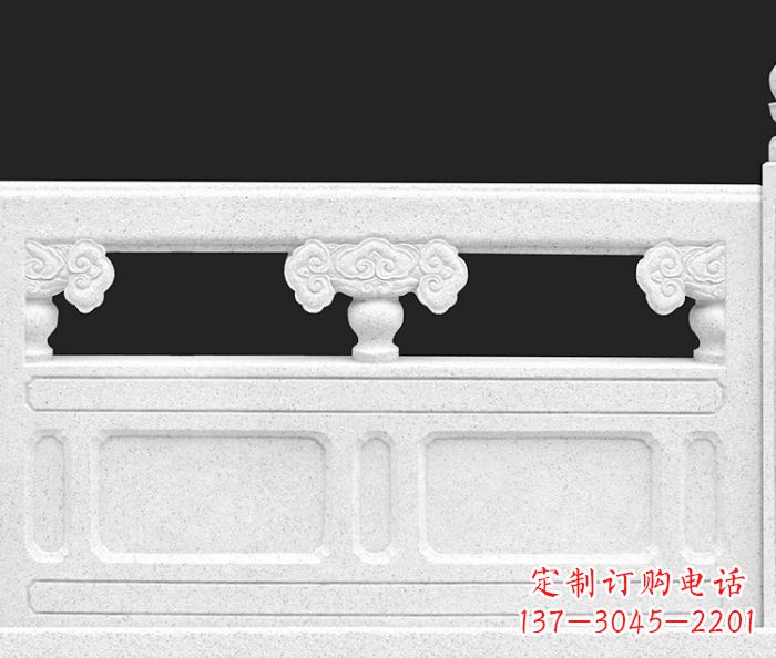 合肥公园景观汉白玉石雕栏板 (3)