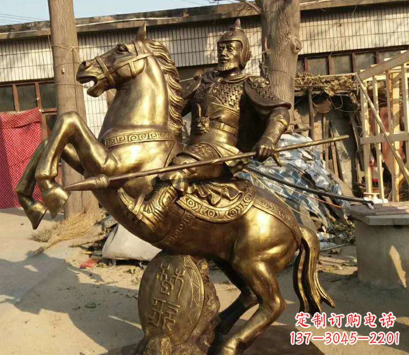 合肥高雅精美的骑马铜雕